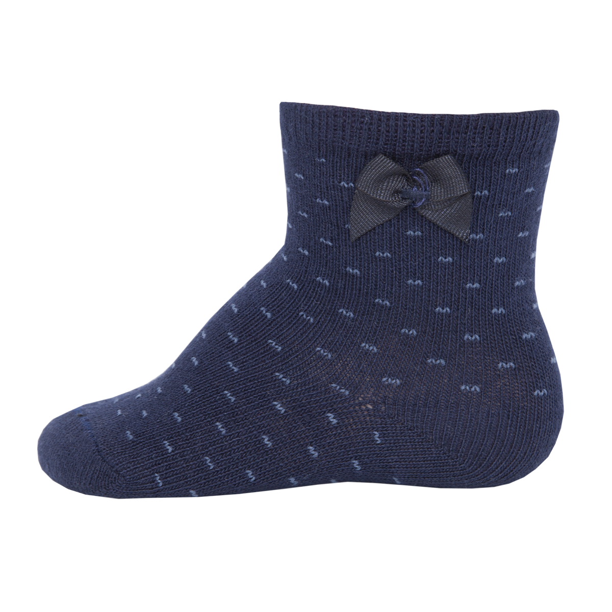 Ewers Kindersocken mit Punkte und Schleife blau von Ewers