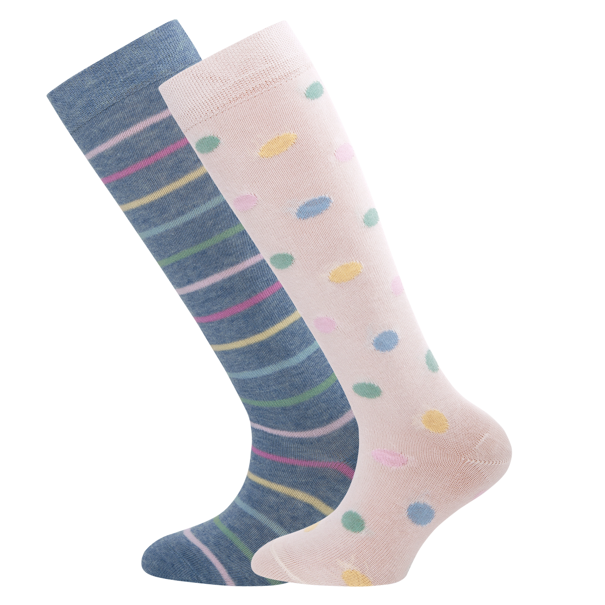 Ewers Kniestrümpfe 2 Pack Mädchen blau latte von Ewers