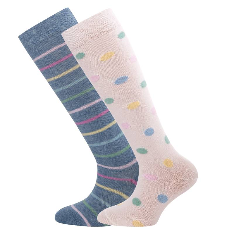 Ewers Kniestrümpfe 2 Pack Mädchen blau latte von Ewers