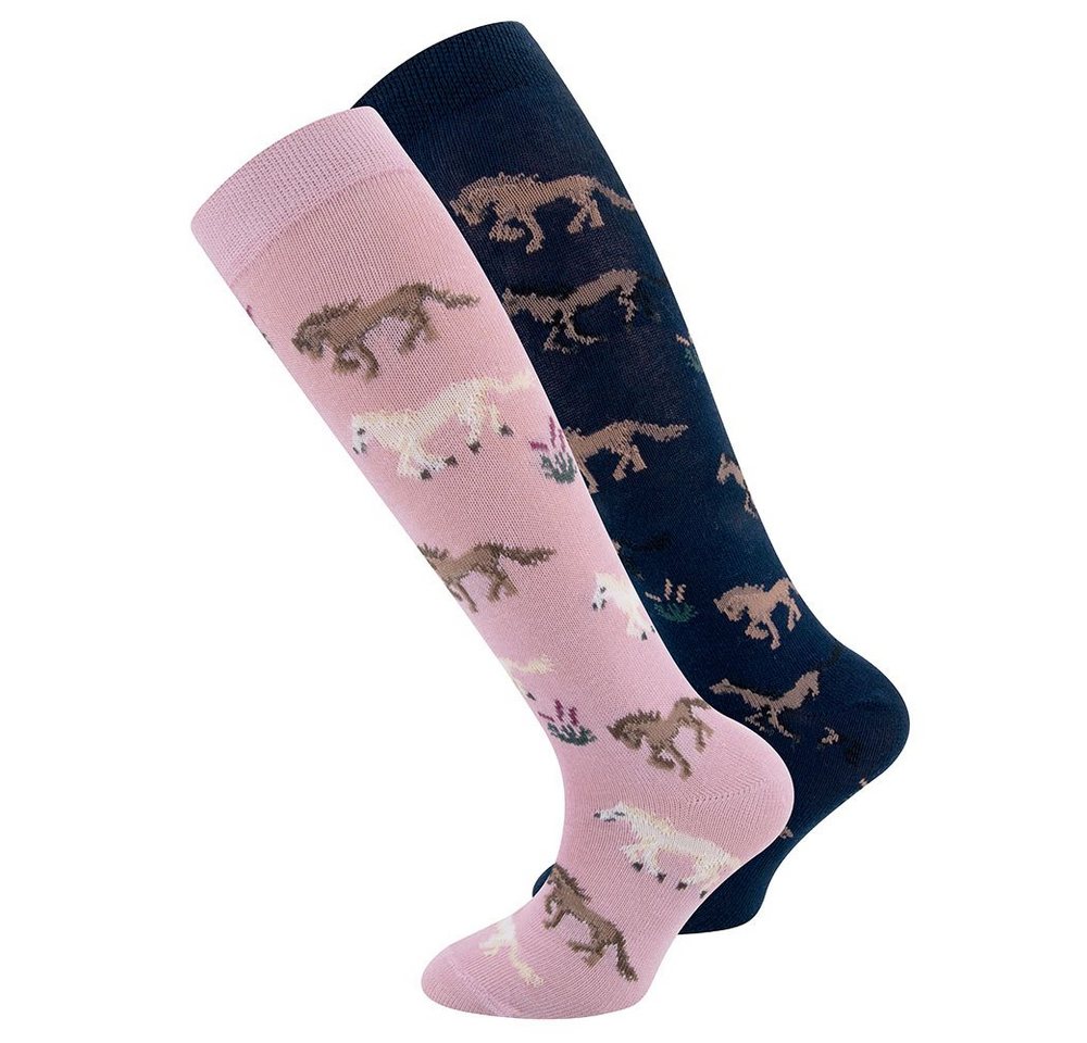 Ewers Kniestrümpfe Kniestrümpfe 2er Pack Pferde (2-Paar) Ewers Kniestrümpfe Kniestrümpfe 2er Pack Pferde (2-Paar) von Ewers
