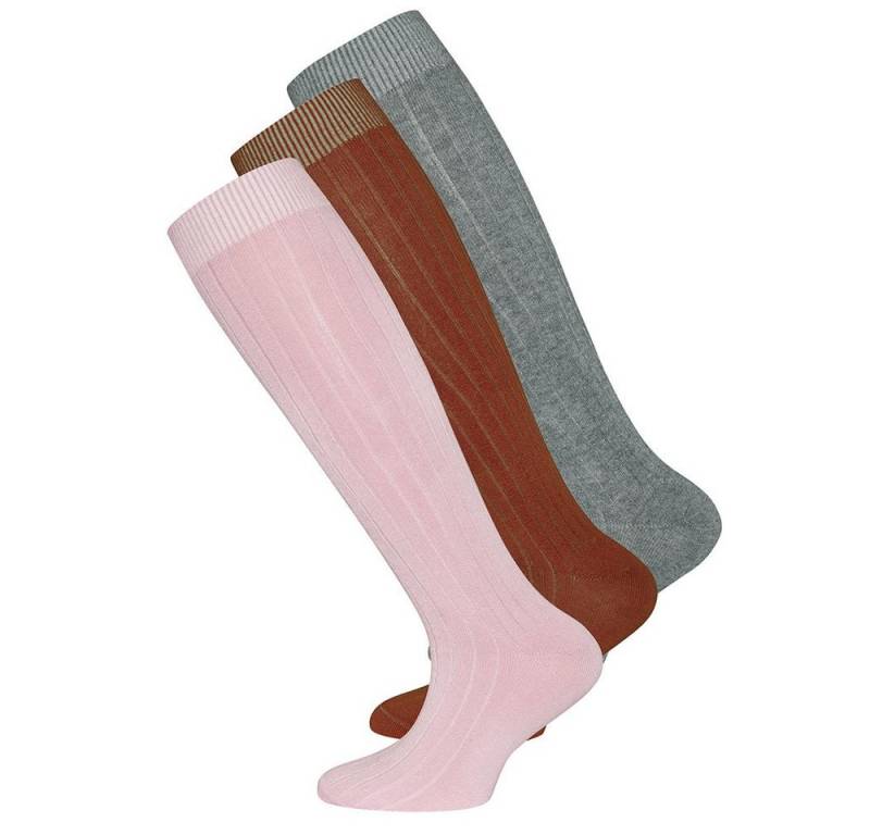 Ewers Kniestrümpfe Kniestrümpfe 3er Pack Rippe (2-Paar) von Ewers