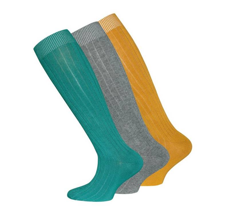 Ewers Kniestrümpfe Kniestrümpfe 3er Pack Rippe (3-Paar) von Ewers