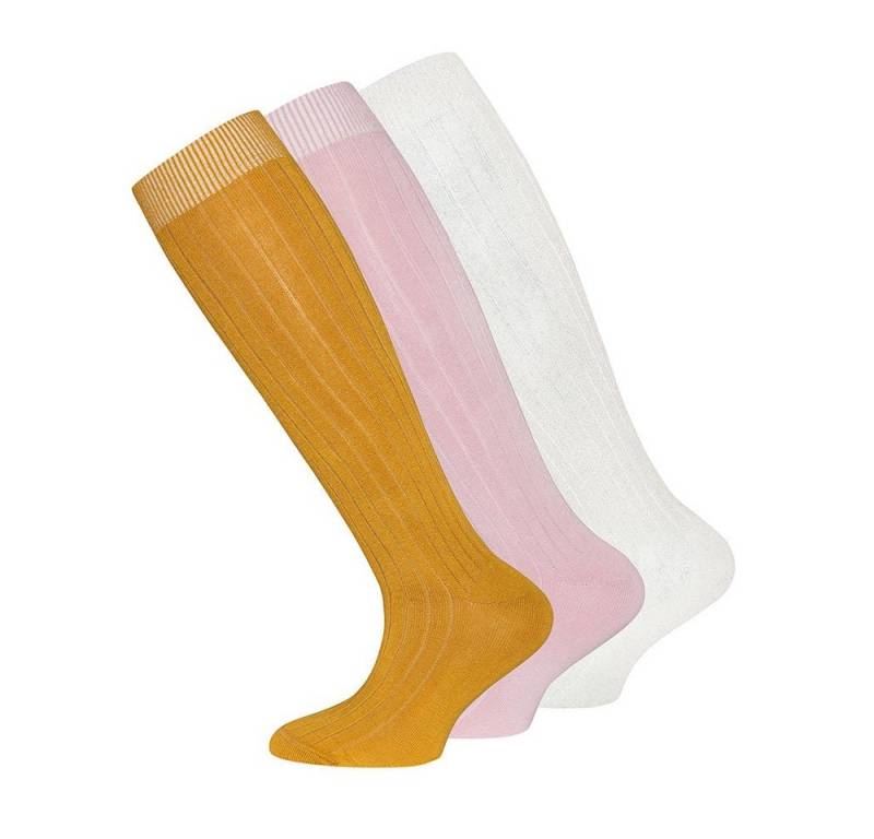 Ewers Kniestrümpfe Kniestrümpfe 3er Pack Rippe (3-Paar) von Ewers