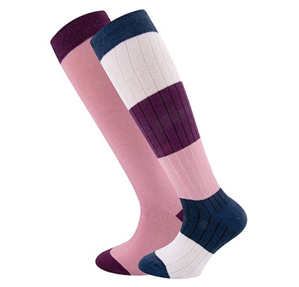 Ewers Kniestrümpfe Ewers Mädchen Kniestrümpfe 2er Pack tinte blau rotwein (2-Paar) von Ewers