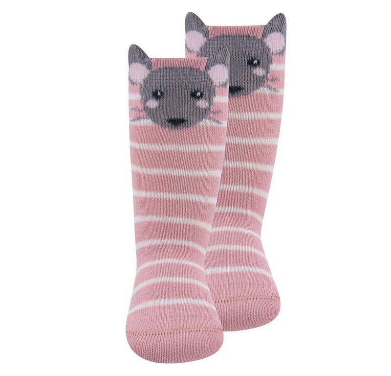 Ewers Kniestrümpfe Kniestrümpfe 2er Pack Maus (2-Paar) von Ewers