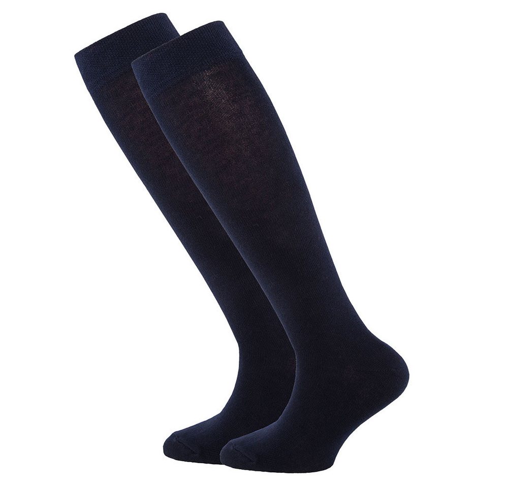 Ewers Kniestrümpfe Kniestrümpfe 2er Pack Uni (2-Paar) von Ewers