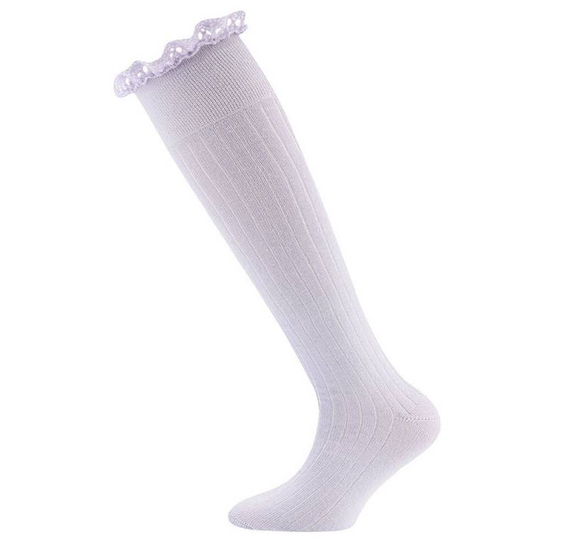 Ewers Kniestrümpfe Kniestrümpfe Rippe/Spitze von Ewers