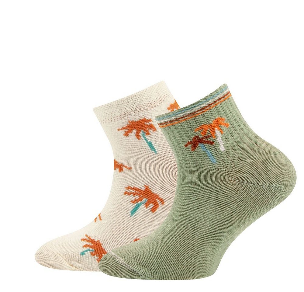 Ewers Sneakersocken Sneaker Socken 2er Pack Palme (2-Paar) von Ewers