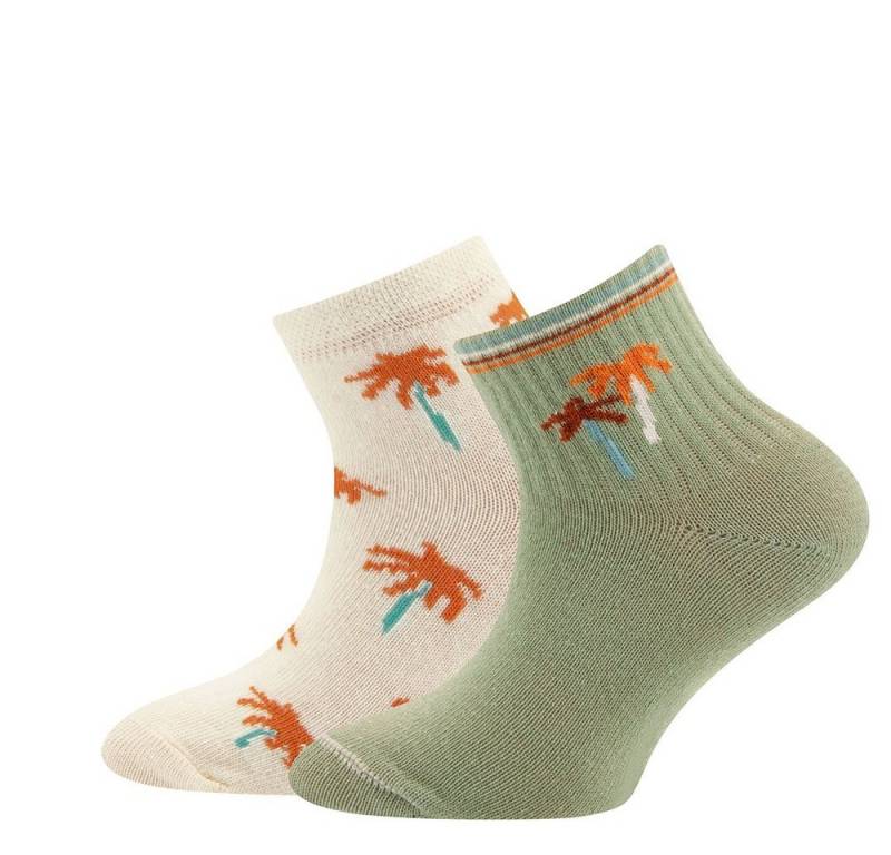 Ewers Sneakersocken Sneaker Socken 2er Pack Palme (2-Paar) von Ewers