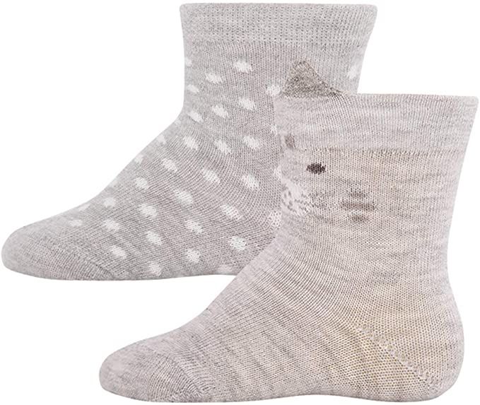 Ewers Socken 2er Pack Kätzchen/Punkte von Ewers