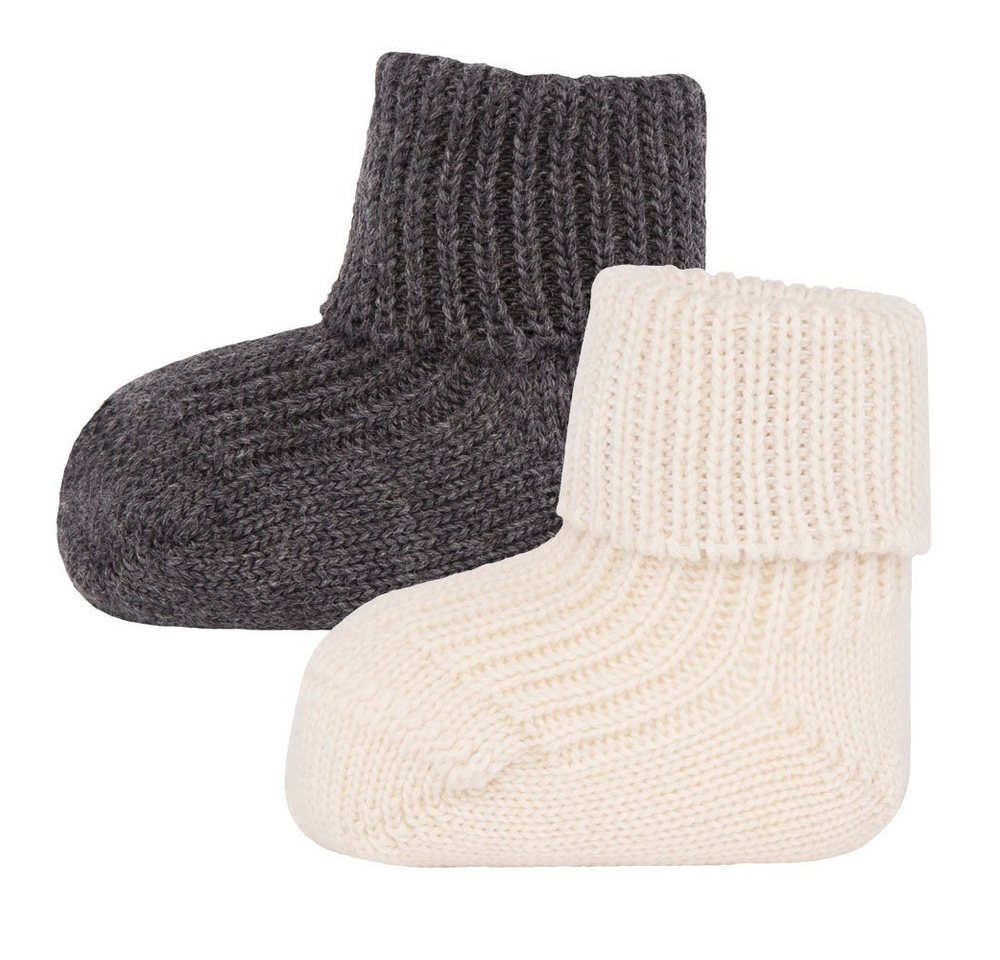 Ewers Socken Socken Wolle mit Umschlag (2-Paar) von Ewers