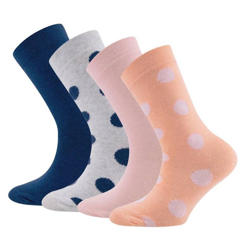 Ewers Socken Socken 4er Pack Punkte/Uni (4-Paar) von Ewers