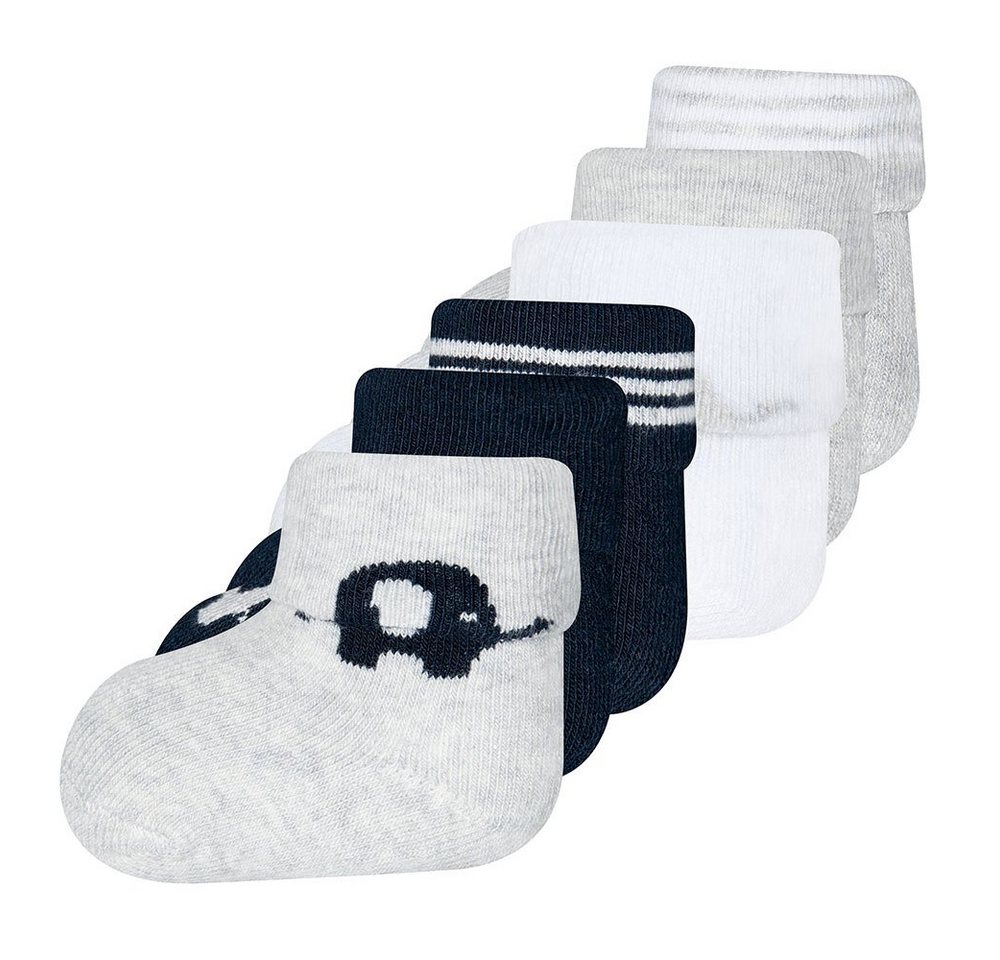 Ewers Socken Newborn Socken GOTS Elefant (6-Paar) von Ewers