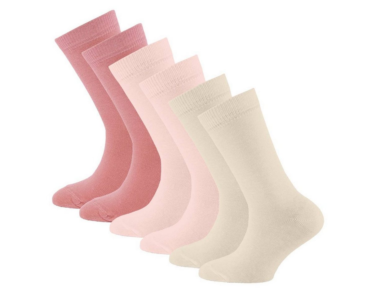 Ewers Freizeitsocken Kinder Unisex Socken, 6er Pack - Basic, Baumwolle von Ewers