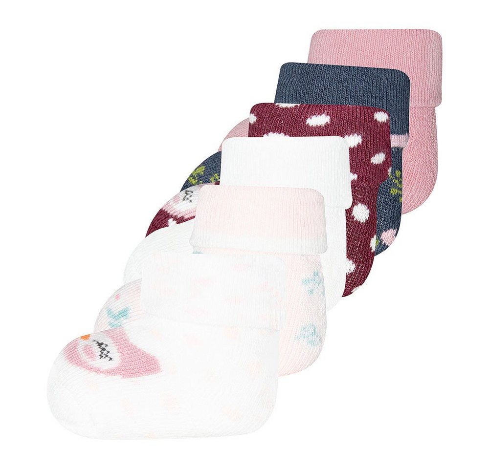 Ewers Socken Newborn Socken Eule/Blumen/Uni (6-Paar) von Ewers