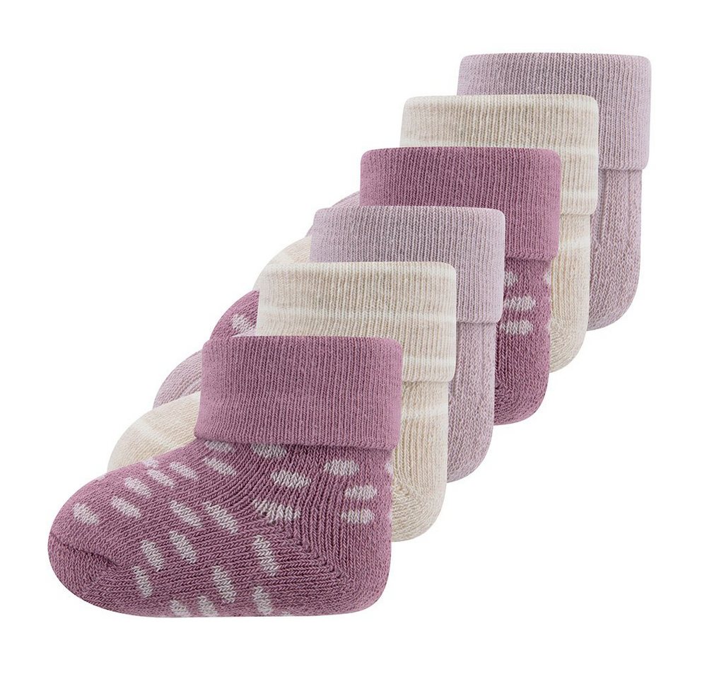 Ewers Socken Newborn Socken Rippe/Punkte (6-Paar) von Ewers