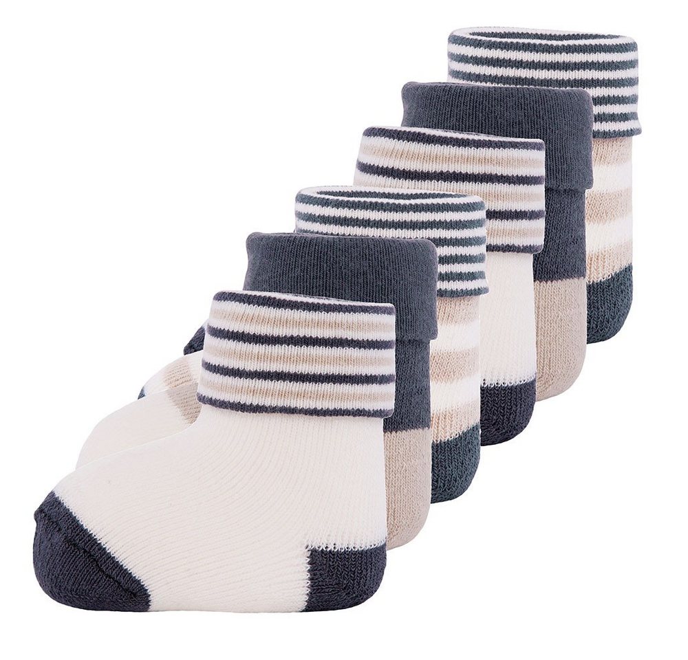 Ewers Socken Newborn Socken Uni/Ringel (6-Paar) von Ewers