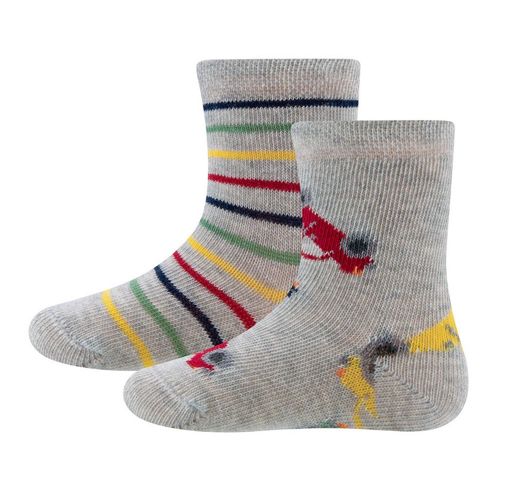 Ewers Socken Socken 2er Pack Autos/Ringel (2-Paar) Ewers Socken Socken 2er Pack Autos/Ringel (2-Paar) von Ewers
