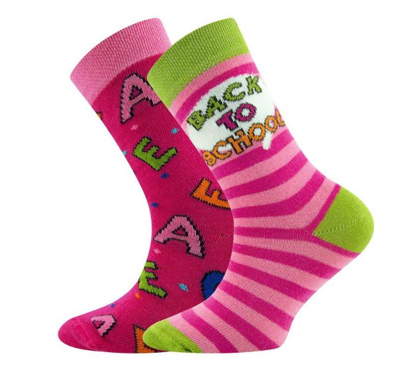 Ewers Socken Socken 2er Pack Back to School/Buchstaben (2-Paar) von Ewers