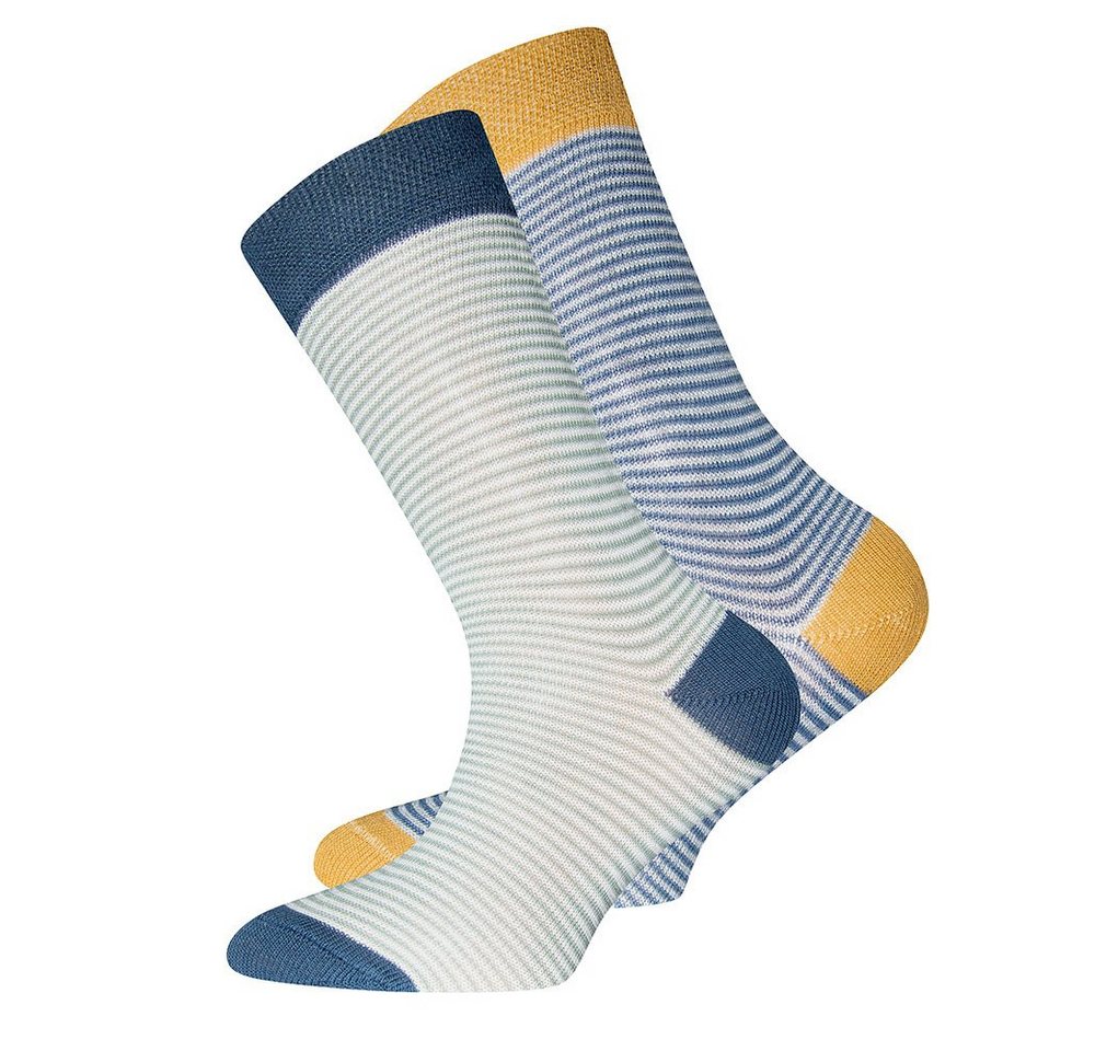 Ewers Socken Socken 2er Pack GOTS Ringel (2-Paar) von Ewers