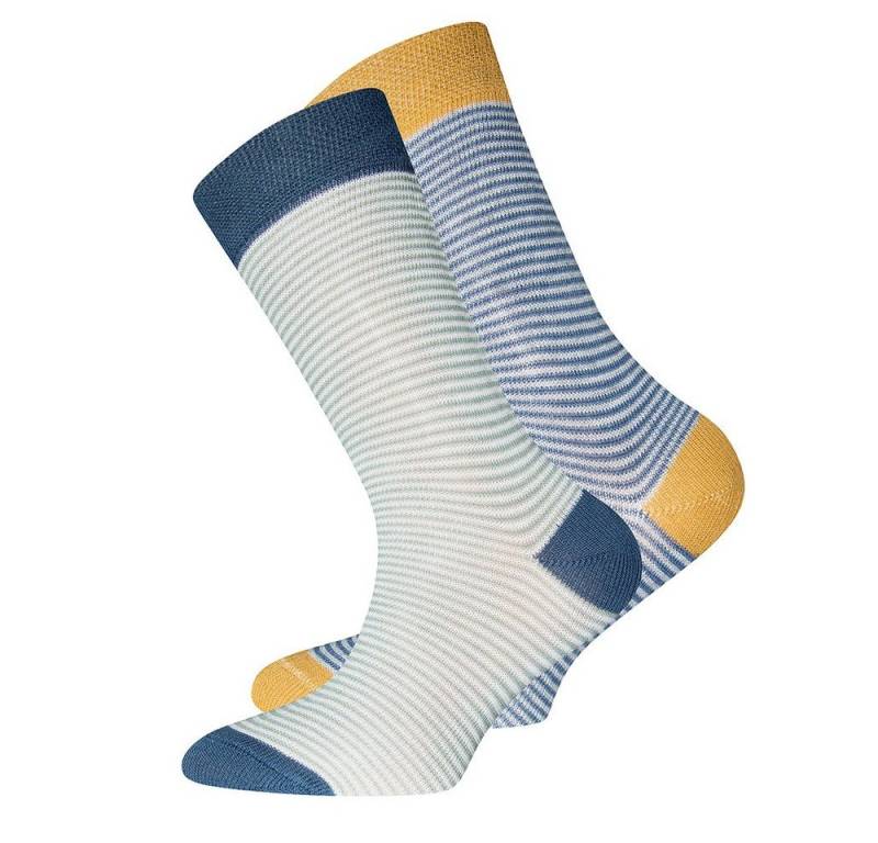 Ewers Socken Socken 2er Pack GOTS Ringel (2-Paar) von Ewers
