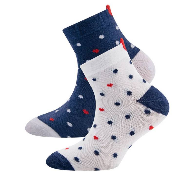 Ewers Socken Socken 2er Pack Herz/Punkte (2-Paar) von Ewers