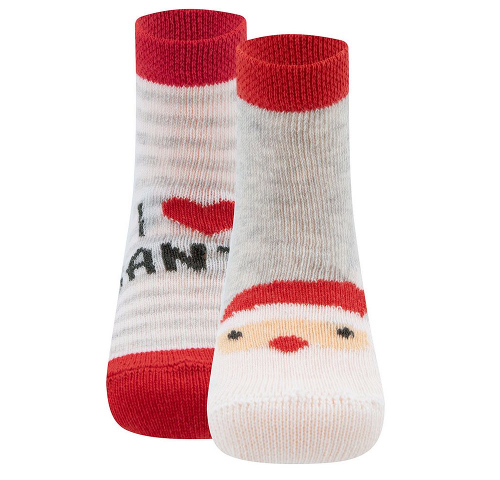 Ewers Socken Socken 2er Pack I Love Santa (2-Paar) von Ewers