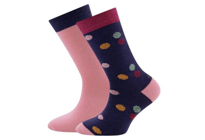 Ewers Socken Socken 2er Pack Punkte/Uni von Ewers