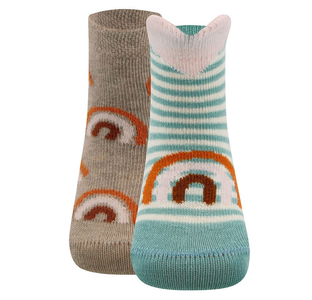 Ewers Socken Socken 2er Pack Regenbogen/Herzen (2-Paar) von Ewers