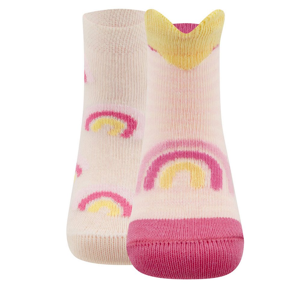 Ewers Socken Socken 2er Pack Regenbogen/Herzen (2-Paar) von Ewers