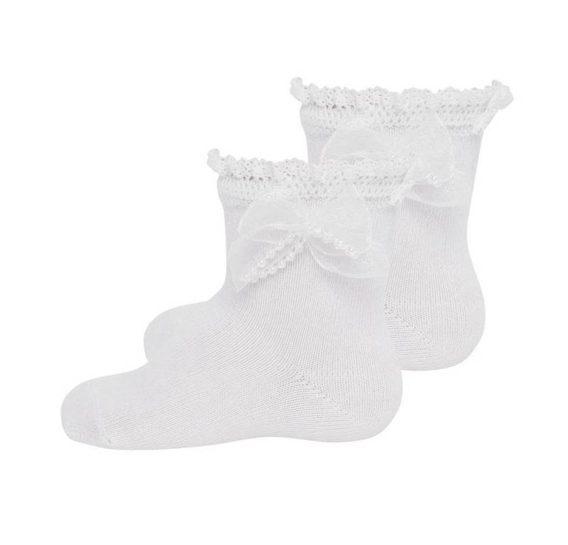 Ewers Socken Socken Taufsöckchen mit Spitze (2-Paar) von Ewers