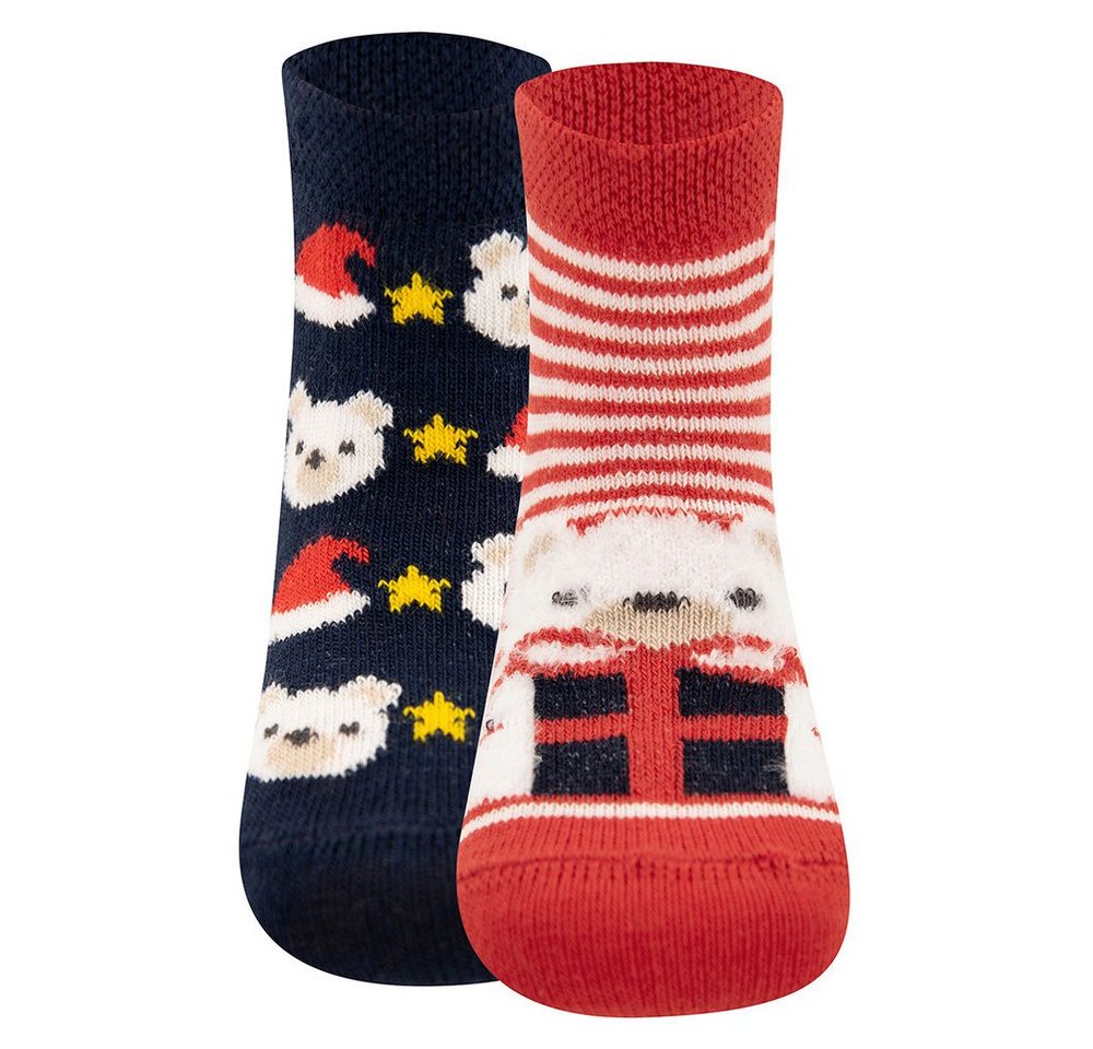 Ewers Socken Socken Weihnachten/Teddy (2-Paar) von Ewers