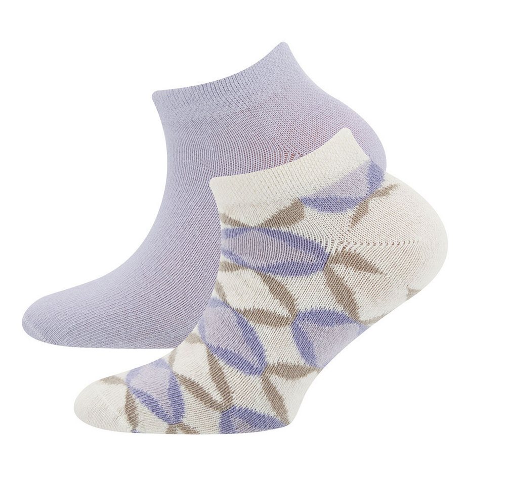 Ewers Sneakersocken Sneaker Socken 2er Pack Mustermix (2-Paar) Ewers Sneakersocken Sneaker Socken 2er Pack Mustermix (2-Paar) von Ewers