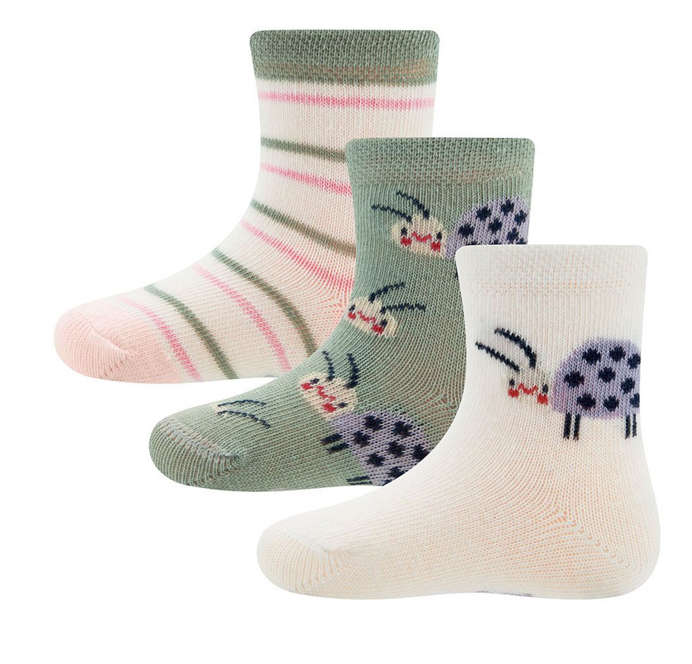 Ewers Socken Socken 3er Pack Marienkäfer (3-Paar) von Ewers