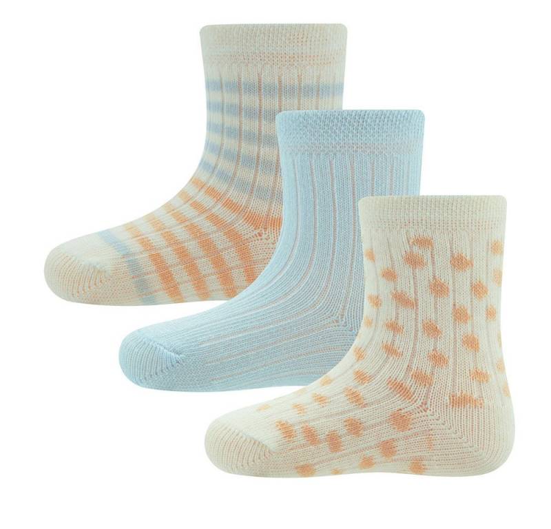 Ewers Socken Socken 3er Pack Rippe/Ringel (3-Paar) von Ewers