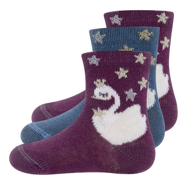 Ewers Socken Socken 3er Pack Schwan (3-Paar) von Ewers