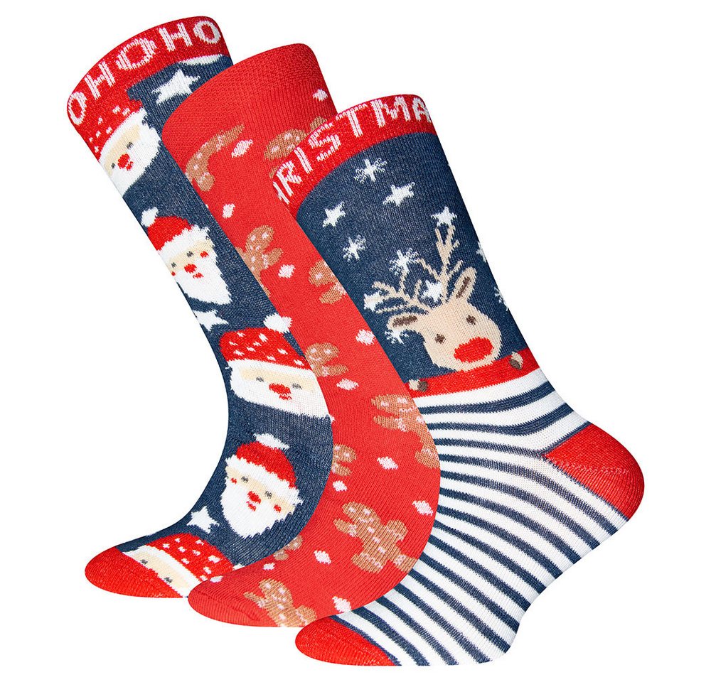 Ewers Socken Socken 3er-Set Weihnachten (3-Paar) von Ewers