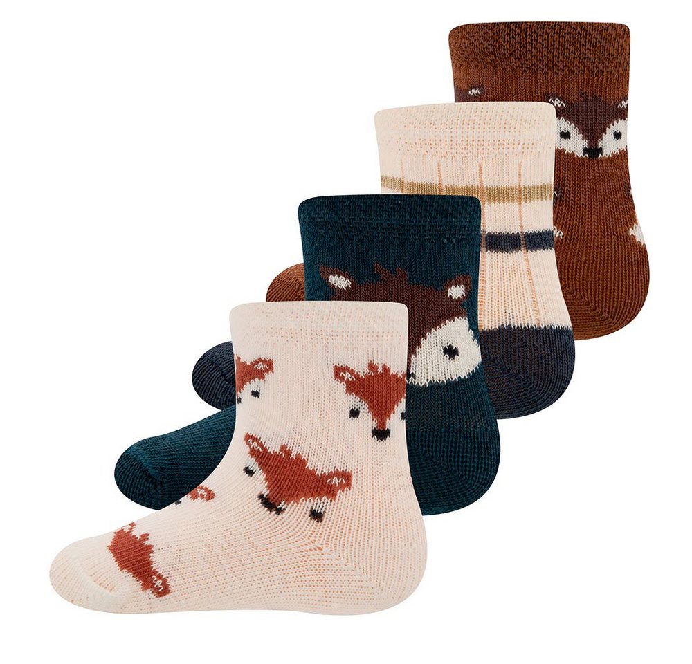 Ewers Socken Socken Fuchs/Ringel (4-Paar) von Ewers