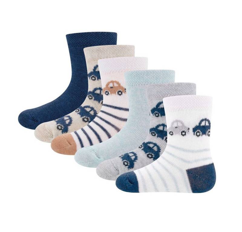 Ewers Socken Socken 6er Pack Autos/Uni (6-Paar) von Ewers