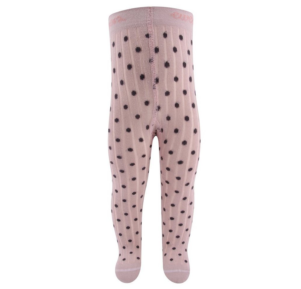 Ewers Strickstrumpfhose Ewers Mädchen Strumpfhose gerippt Punkte rosenrauch 90 DEN (1 St) von Ewers