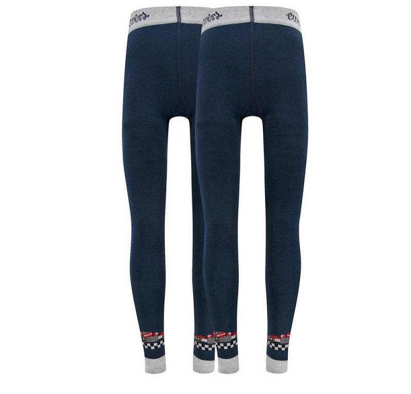 Ewers Strickstrumpfleggings Legging 2er Pack Rennauto (2 St) von Ewers