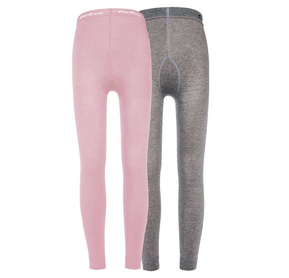 Ewers Strickstrumpfleggings Legging 2er Pack Uni (2 St) von Ewers