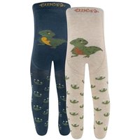 Ewers Strumpfhose Dino 2er-Pack blau-beige Ewers Strumpfhose Dino 2er-Pack blau-beige von Ewers