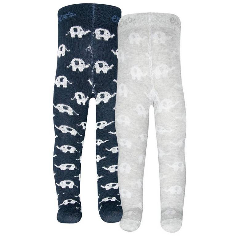Ewers Strumpfhose Strumpfhose GOTS Elefant (2 St. 2er-Set) 98% Baumwolle kbA, 2% Elasthan von Ewers