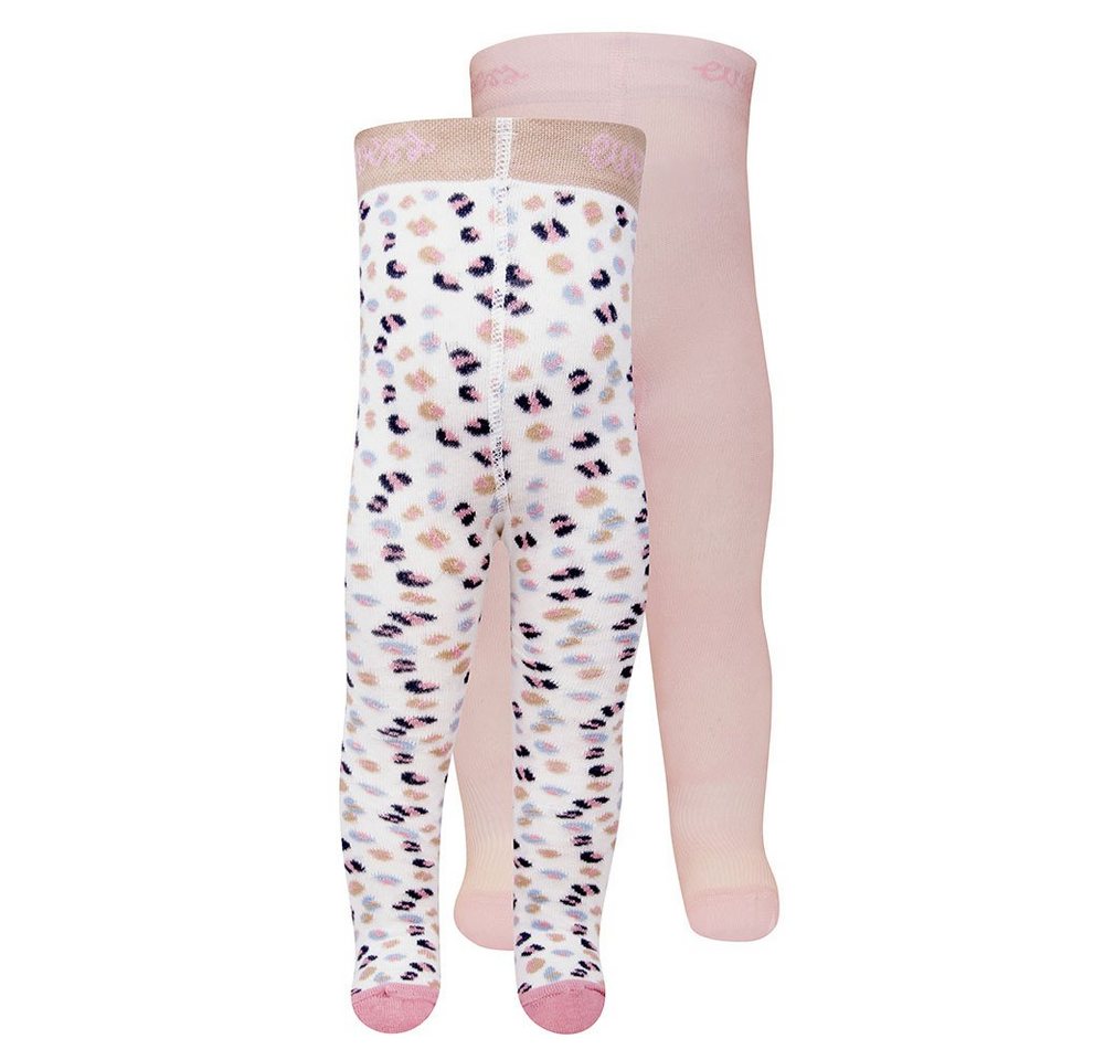 Ewers Strumpfhose Strumpfhose Leo/Uni (2 St. 2er-Set) 80% Baumwolle, 18% Polyamid, 2% Elasthan von Ewers