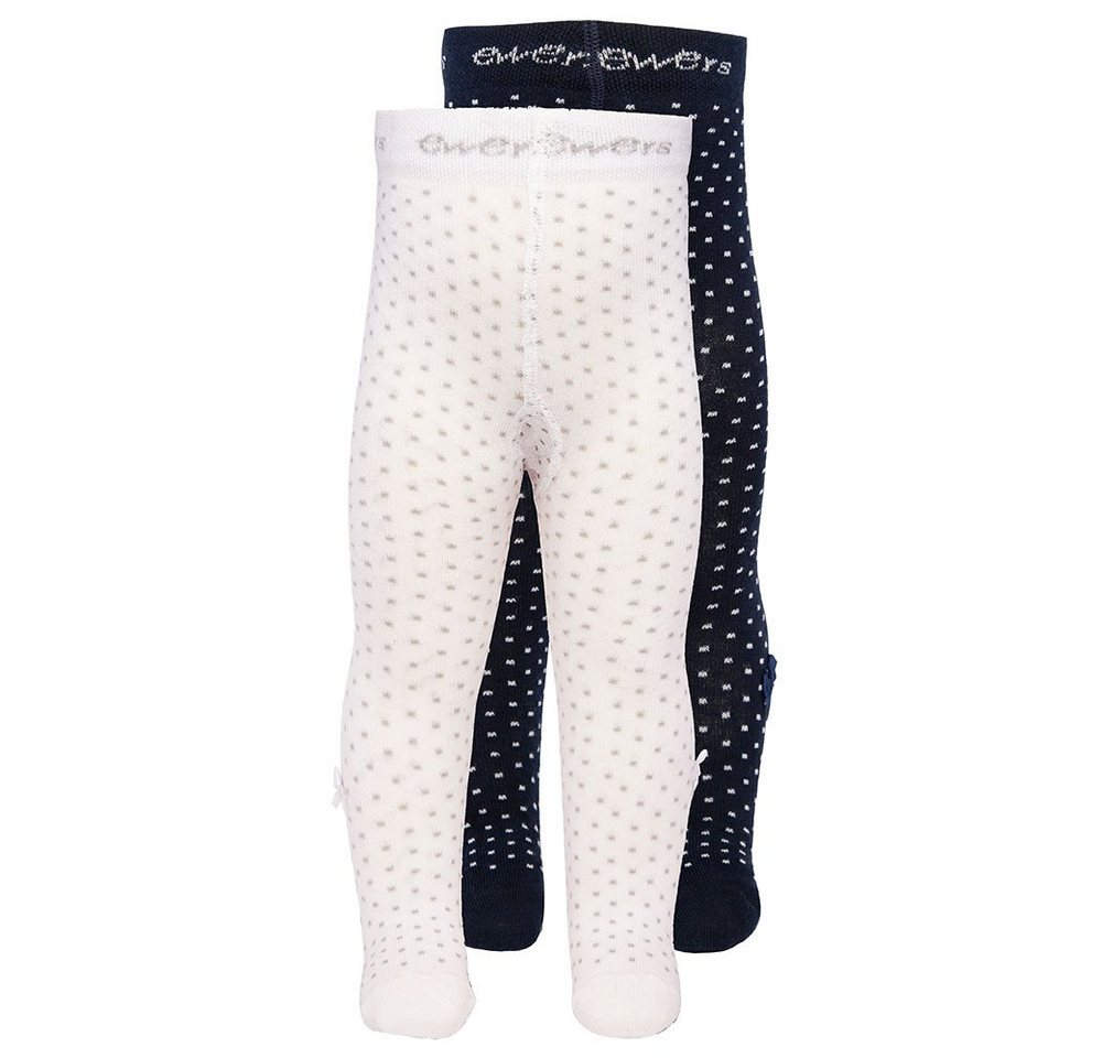 Ewers Strumpfhose Strumpfhose Pünktchen mit Schleife (2 St. 2er-Set) 80% Baumwolle, 17% Polyamid, 3% Elasthan Ewers Strumpfhose Strumpfhose Pünktchen mit Schleife (2 St. 2er-Set) 80% Baumwolle, 17% Polyamid, 3% Elasthan von Ewers