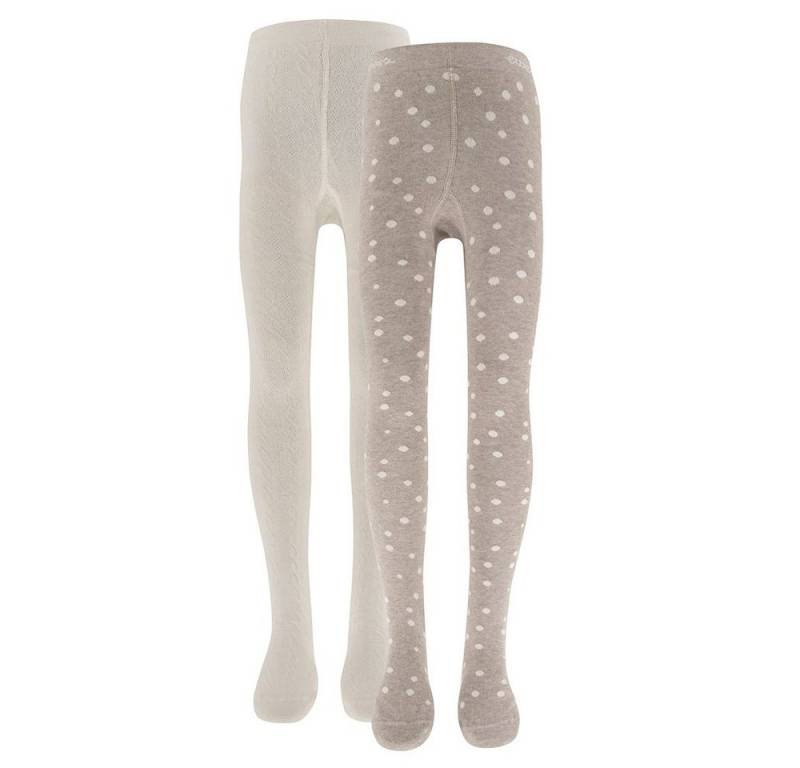 Ewers Strumpfhose Strumpfhose 2er Pack Punkte/Struktur (2 St. 2er-Set) 80% Baumwolle, 17% Polyamid, 3% Elasthan von Ewers