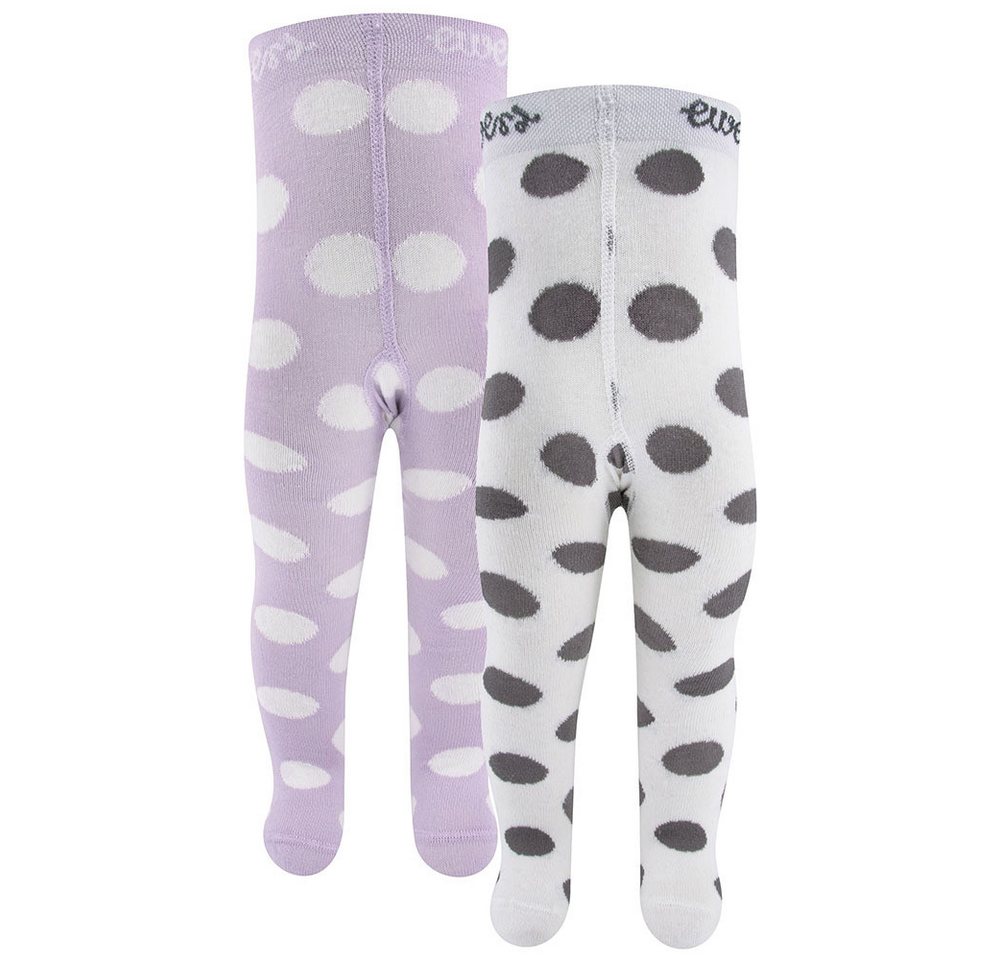 Ewers Strumpfhose Strumpfhose 2er Pack Punkte (2 St. 2er-Set) 79% Baumwolle, 19% Polyamid, 2% Elasthan von Ewers