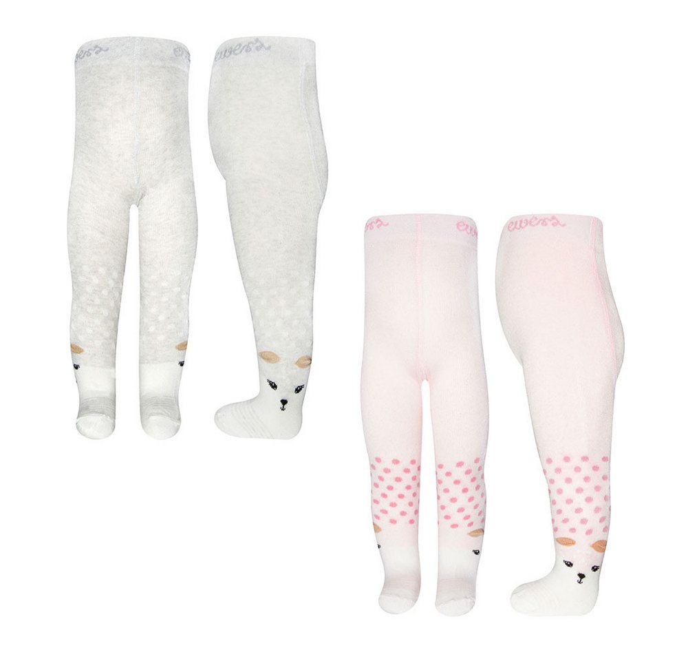 Ewers Strumpfhose Strumpfhose 2er Pack Reh (2 St. 2er-Set) 80% Baumwolle, 17% Polyamid, 3% Elasthan von Ewers