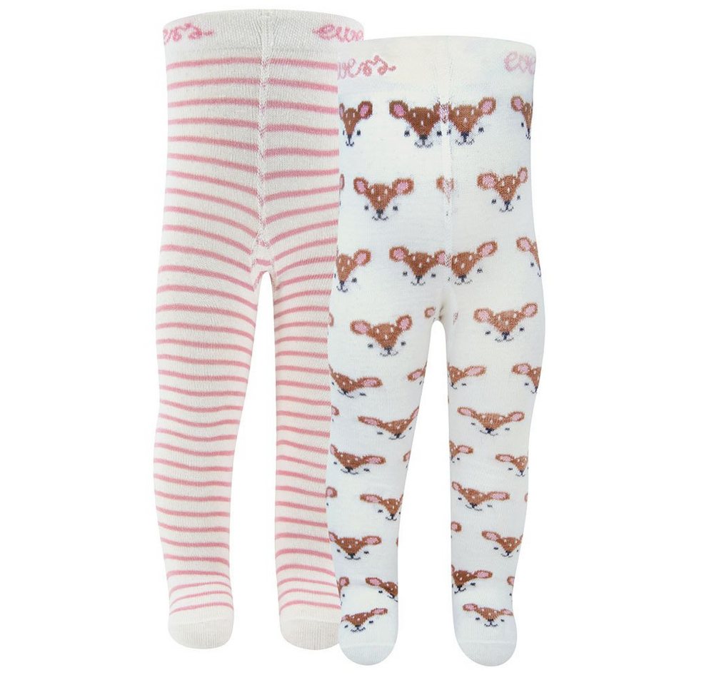 Ewers Strumpfhose Strumpfhose 2er Pack Reh (2 St. 2er-Set) 80% Baumwolle, 18% Polyamid, 2% Elasthan von Ewers